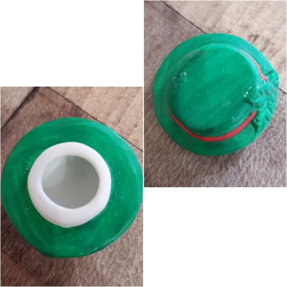 Vintage R.O.C mini snowman ceramic tea set teapot cups saucers holiday Christmas - Picture 7 of 16